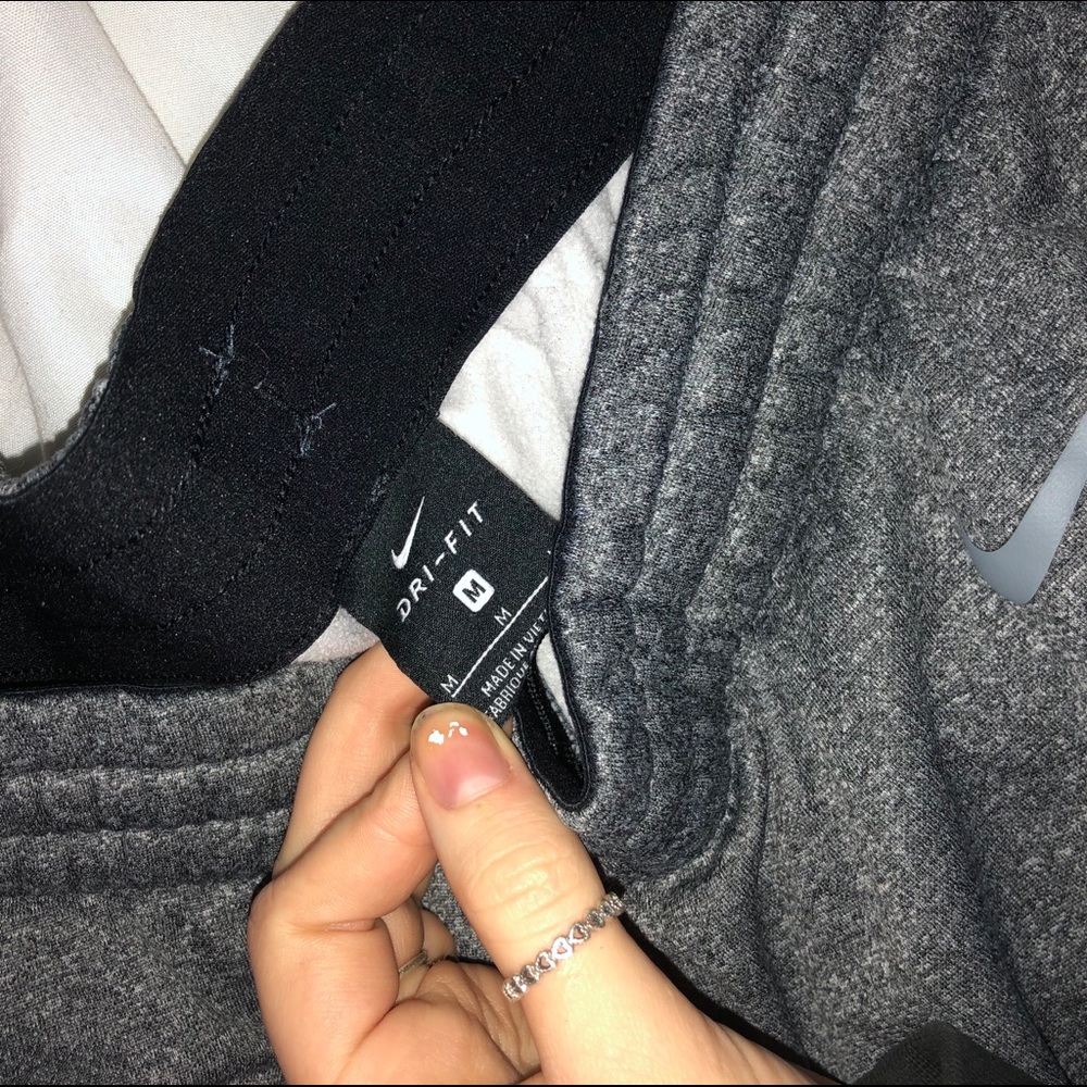 Grey Nike sweatpants